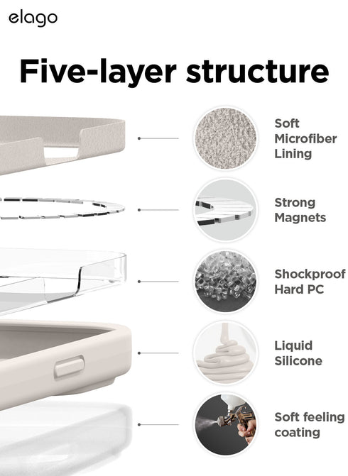 elago iPhone 14 Case Silicone (MagSafe)